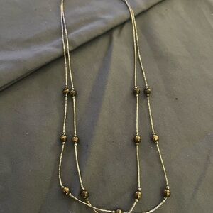 Elegant Gold Beaded Necklace